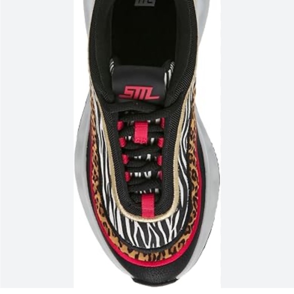 Steve Madden Fury Animal Print Mixed Print Fashion Sneakers Size 7.5 Bold Print - Picture 10 of 12